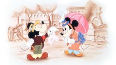 Cartoons vintage mickey mouse minnie mouse Disney Company