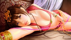 Cartoons woman earrings artwork