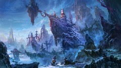 Castles artwork fantasy art Fan Ming