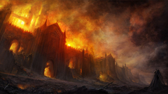 Castles fire artwork