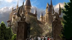 Castles harry potter Hogwarts artwork