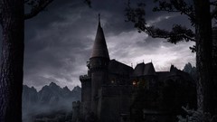 Castles nighttime fantasy art