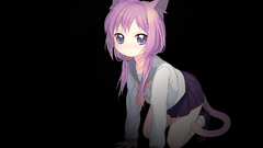 Cat tail Simple Background