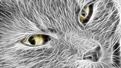 Cats abstract artwork Fractalius