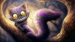 Cats Alice in Wonderland creatures cheshire cat fantasy art