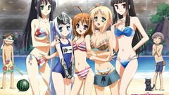 Cats Anime anime girls ecchi bikini swimming pools