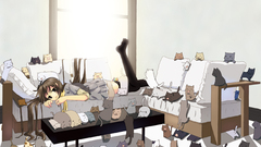 Cats anime girls