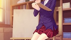 Cats anime girls meganekko lolicon