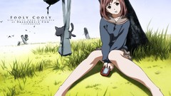 Cats anime girls school uniforms sailor uniforms FLCL Fooly 