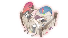 Cats Anime sleeping anime girls Yume Nikki Madotsuki dreamscape 