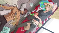 Cats Anime sleeping two boys shounen-ai yaoi Tiger And Bunny