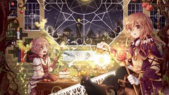 Cats Birds anime girls