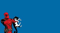 Cats minimalistic Deadpool Wade Wilson