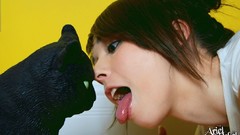 Cats pussy tongue Ariel Rebel