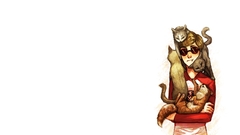 Cats Simple Background