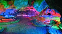 Caves swimming pools luminiscence
