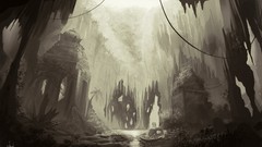 Caves tomb raider sketches