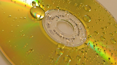 CDs water drops computer