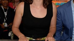 Celebrity Actress cobie smulders smiling brunettes Comic-Con