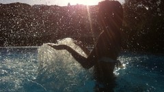 Celebrity bikini top swimming pools Andreia Rodrigues