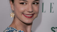 Celebrity brown eyes smiling