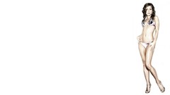 Celebrity brunettes models Nikki Sanderson