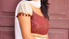 Celebrity fashion Actress stills smiling white dress models 