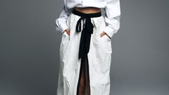 Celebrity fashion brunettes models photo shoot Bambi Northwood 