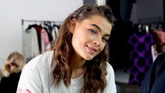 Celebrity fashion brunettes models photo shoot Bambi Northwood 