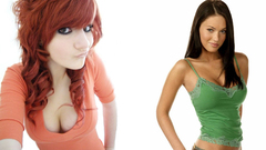 Celebrity Simple Background brunettes