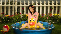 Celebrity singers swimming pools