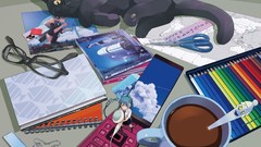 Cellphones anime girls detached