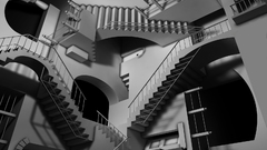 Cgi labyrinth MC Escher