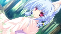 Cgi nekomimi blue hair