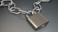 Chain artwork chainsaw lock