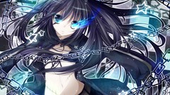 Chains anime girls black rock shooter kuroi mato