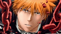 Chains bleach kurosaki ichigo orange hair anime boys