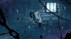 Chains dark locked away