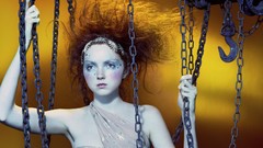 Chains models redheads pale skin fashion photography Lily Cole