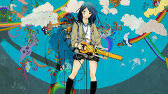 Chainsaw rainbows woman multicolor