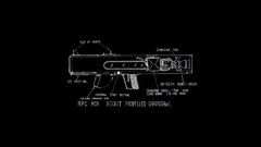 Chainsaw rockets black background