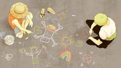 Chalk monkey d luffy One Piece (anime)