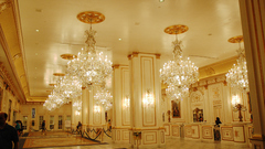 Chandelier hall architecture