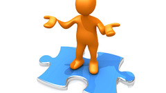 Character puzzle graphic artwork