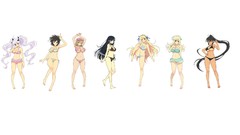 Characters bikini Simple Background