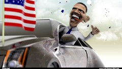 Characters comics USA concept art Barack Obama digital art