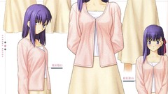 Characters fate stay night matou sakura concept art artwork 