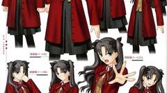 Characters fate stay night tohsaka rin concept art artwork fate 