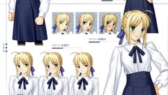 Characters saber fate stay night concept art artwork fate 