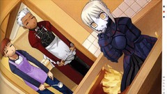 Characters saber fate stay night emiya shirou concept art 